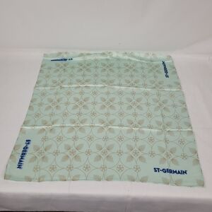 100% Silk Scarf St. Germain Square 21" X 21" New Handkerchief